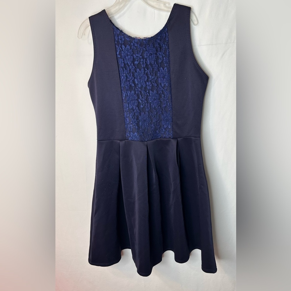 Pink Crush Navy Lace Dress Size 12